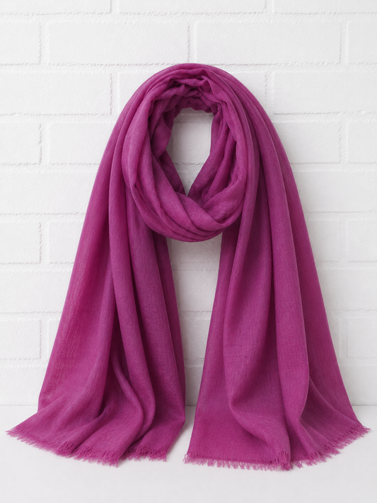 PURE & COZY SCHAL - FUCHSIA - TWILIGHT WINTER