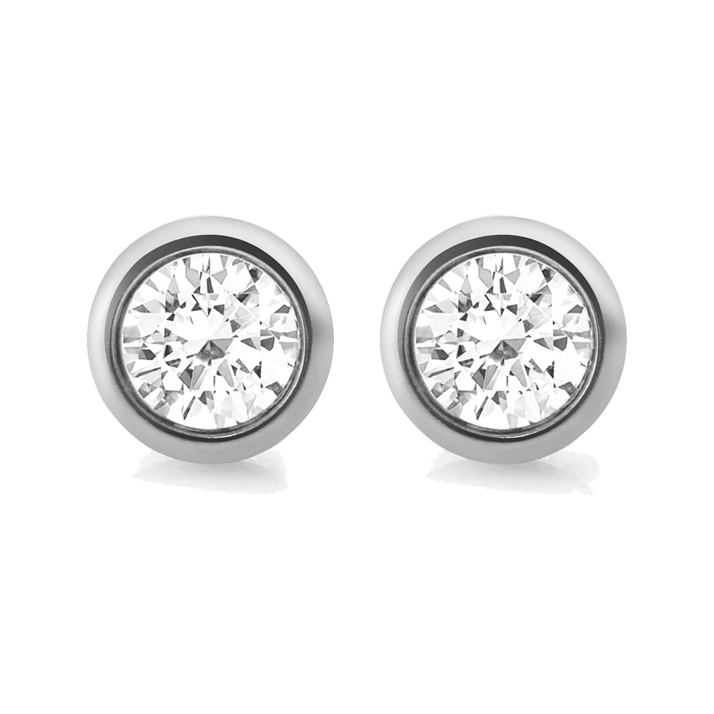 Ohrringe Edelstahl 0,6cm Zirkonia