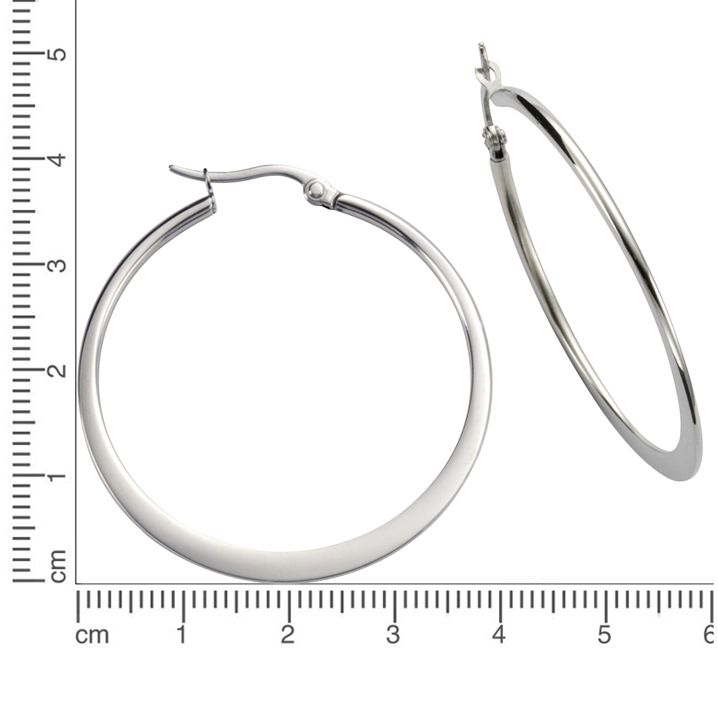 Ohrringe Edelstahl 3,9cm ohne