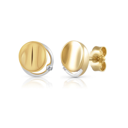 Schmuck Ohrstecker Damen 333er Gelbgold Zirkonia 0,7cm, 1 Paar günstig kaufen