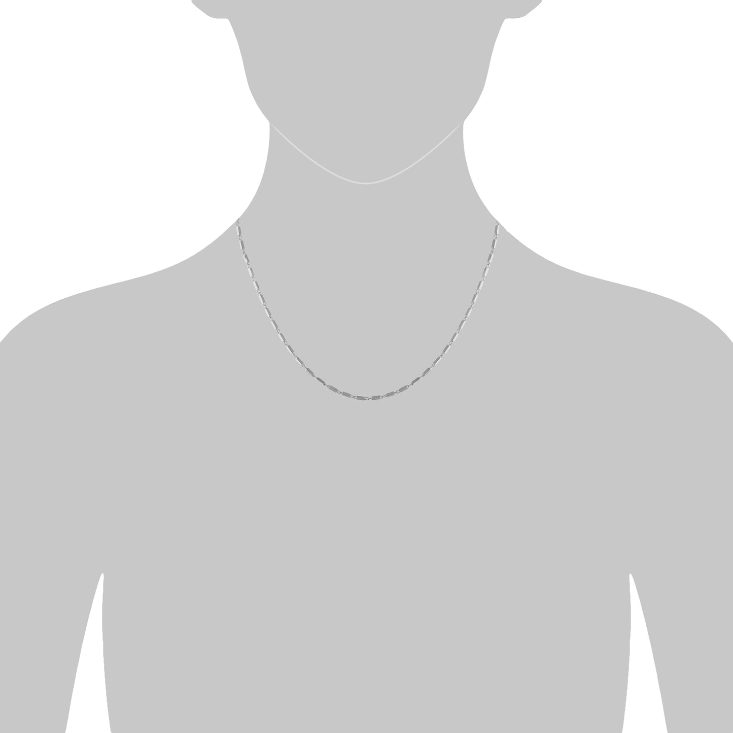 Collier 925/- Sterling Silber rhodiniert 45,0cm