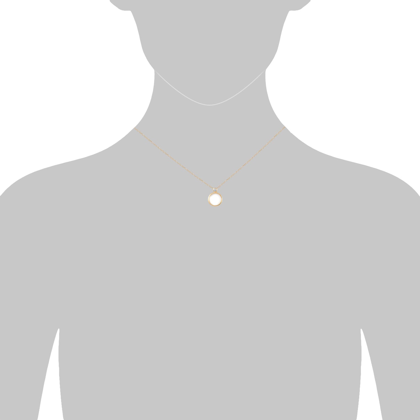 Collier 925/- Sterling Silber vergoldet 45cm Perlmutt