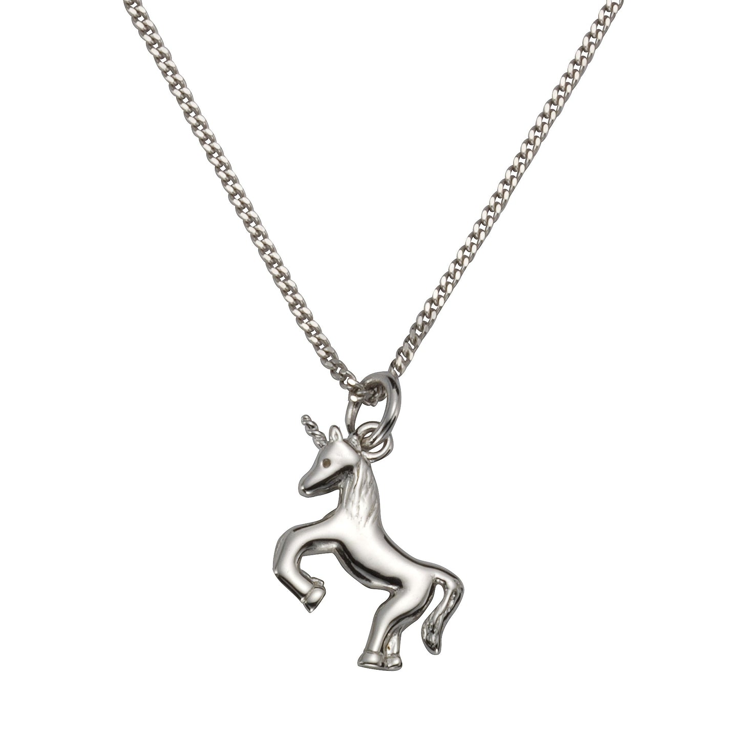 Halskette Flachpanzerkette 925/- Sterling Silber rhodiniert 38,0cm ohne Stein