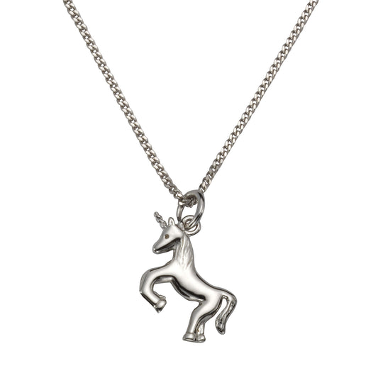 Zeeme for Kids - Kinder-Halskette 925 Sterling Silber rhodiniert Motiv Einhorn 36/38cm