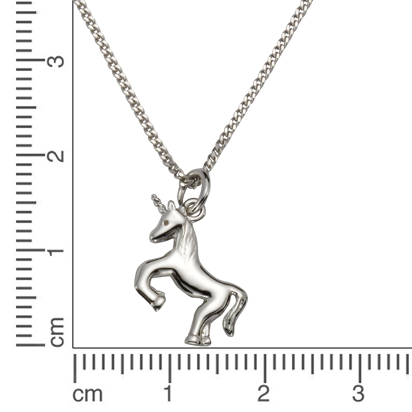 Halskette Flachpanzerkette 925/- Sterling Silber rhodiniert 38,0cm ohne Stein