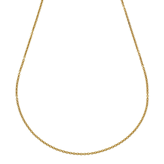 Schmuck Collier Unisex Edelstahl vergoldet Ankerkette 2mm breit 45cm günstig kaufen