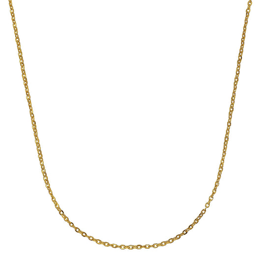 Halskette Gold 585 Ankerkette mit Federring Länge 42cm