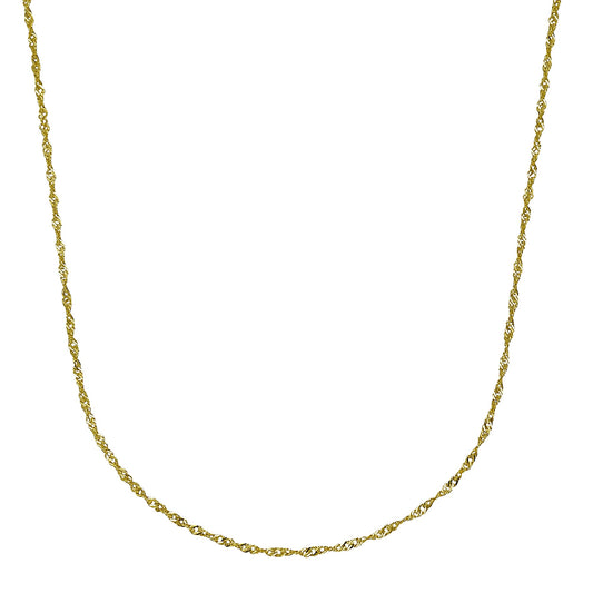 Halskette Gold 585 Singapurkette Länge 42cm Federring