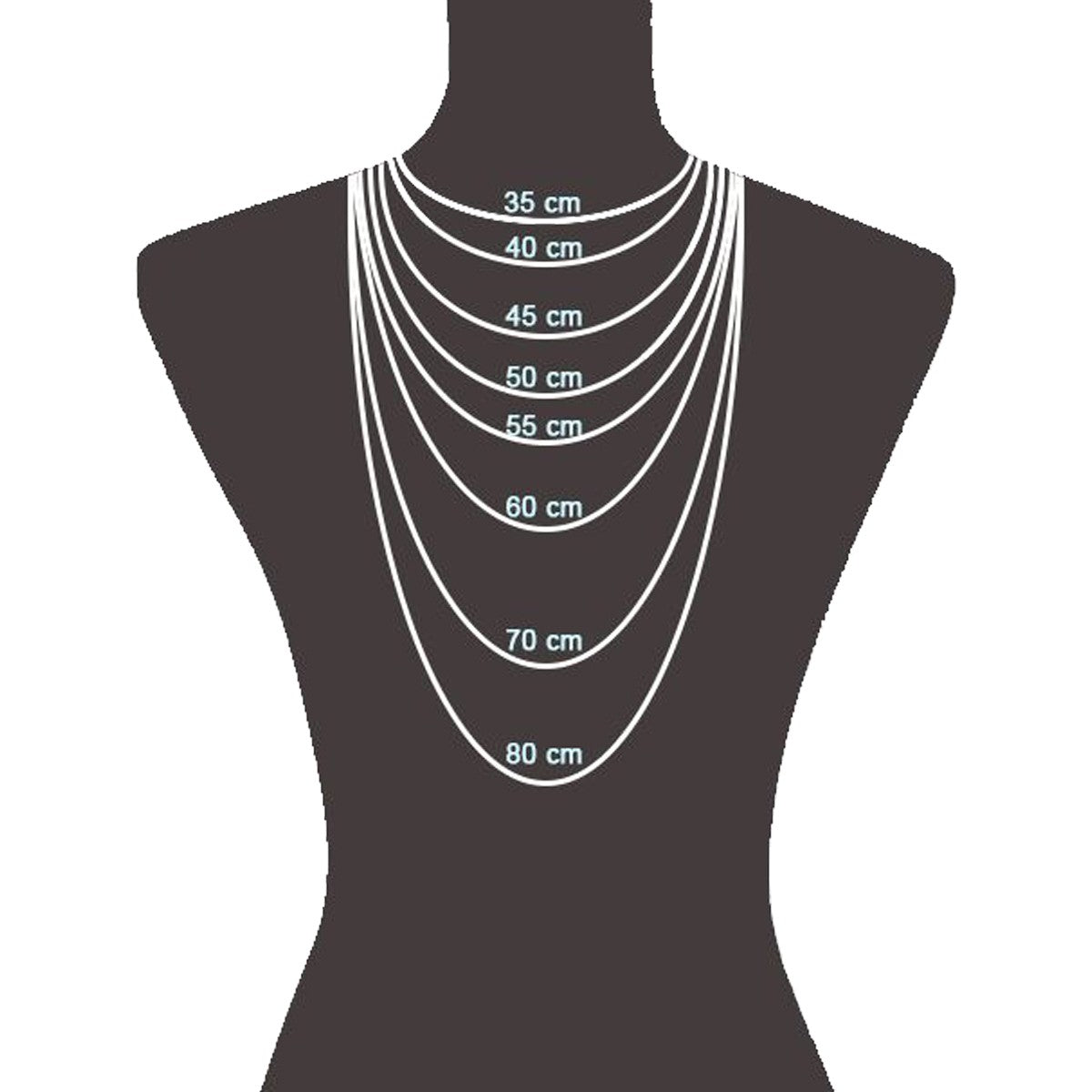 Schmuck Collier Damen 925 Silber 45cm lang günstig kaufen