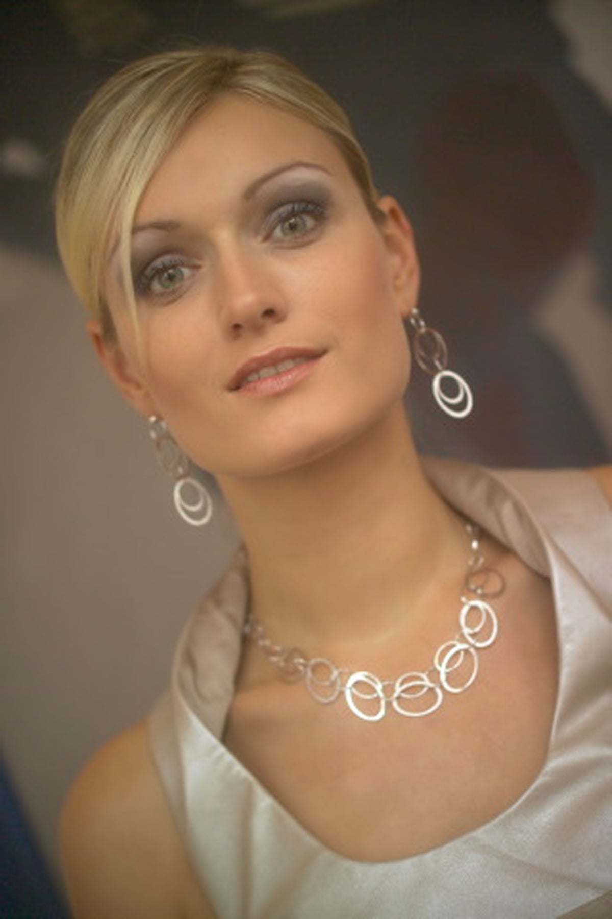 Ohrringe 925/- Sterling Silber rhodiniert 6,0cm ohne
