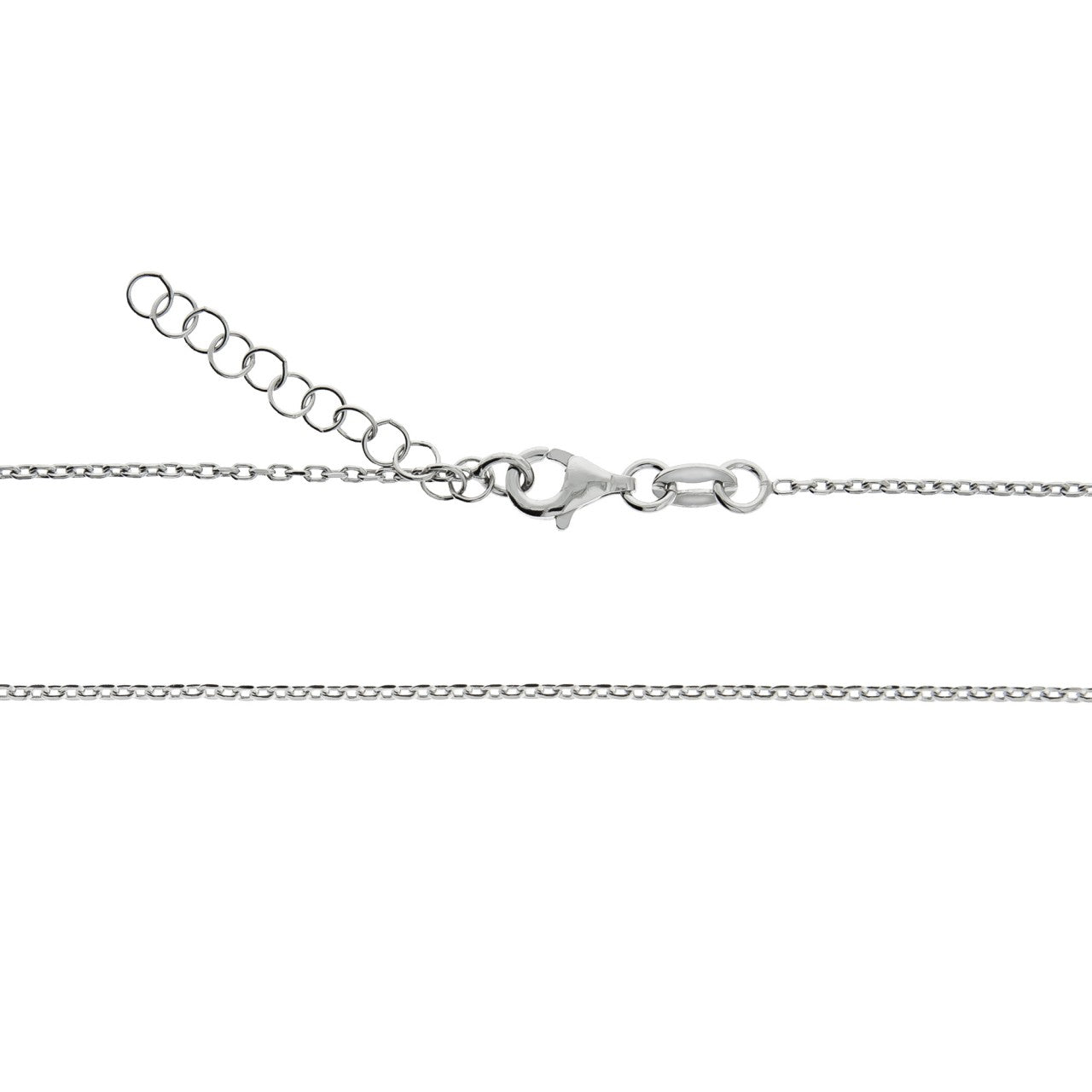 Echtschmuck Anhänger mit Kette Damen 925er Sterling Silber Diamant 0