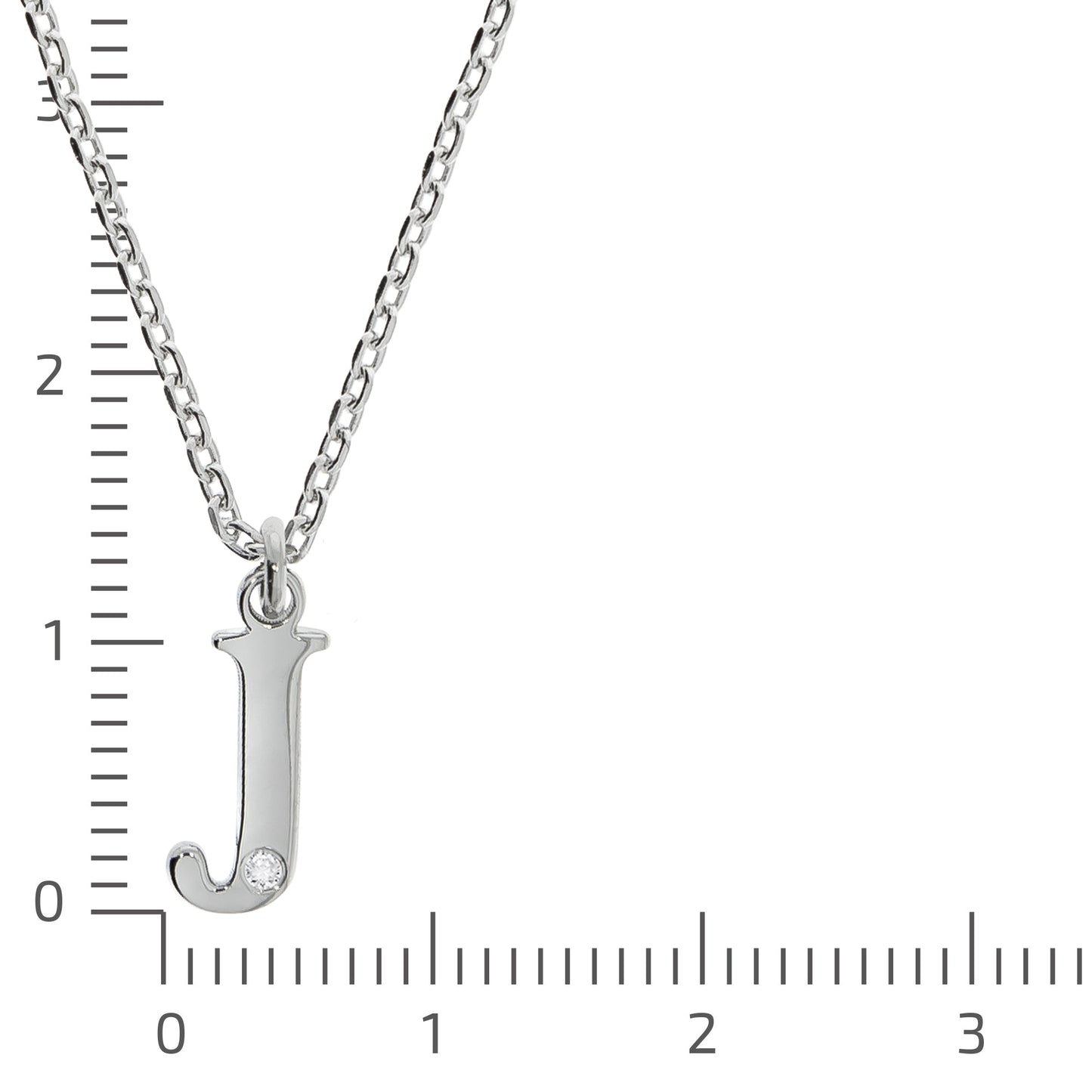 Halskette Flachpanzerkette 925/- Sterling Silber rhodiniert 48,0cm Diamant 0,008ct.