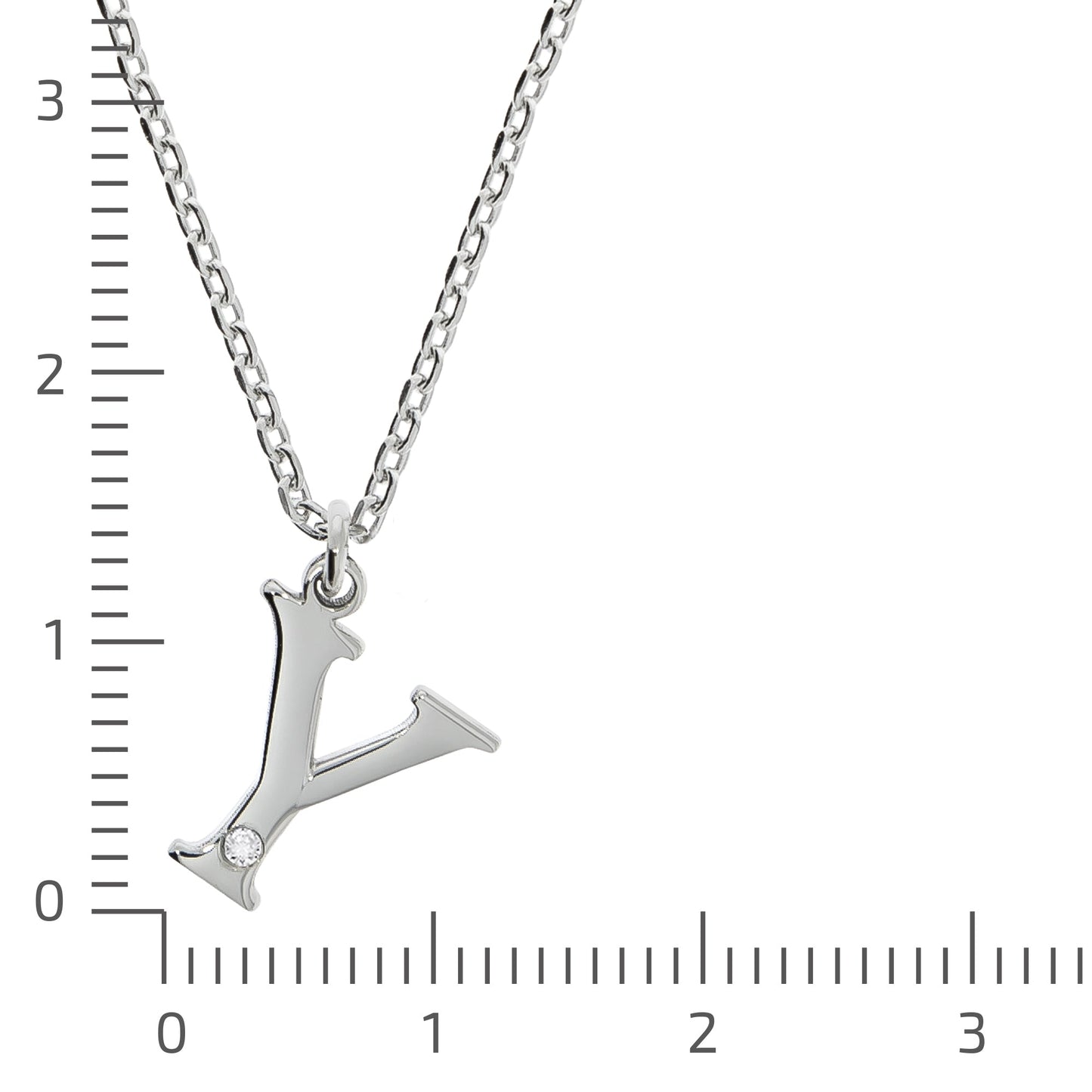 Halskette Flachpanzerkette 925/- Sterling Silber rhodiniert 48,0cm Diamant 0,008ct.