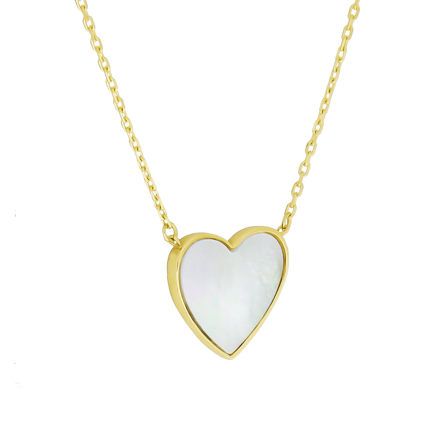 Halskette Ankerkette 375/- Gold 45,0cm Perlmutt