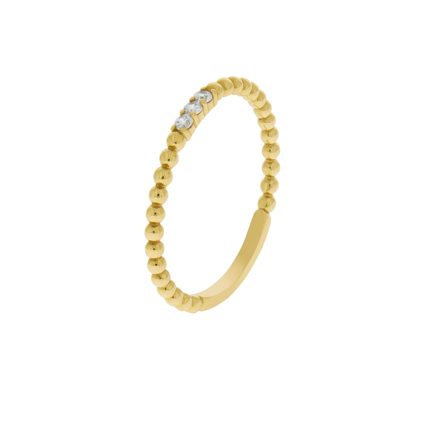 Ring 375/- Gold vergoldet Zirkonia