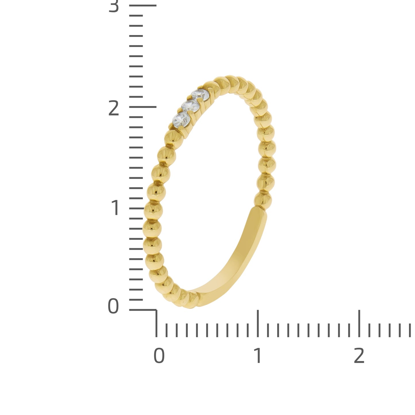 Ring 375/- Gold vergoldet Zirkonia