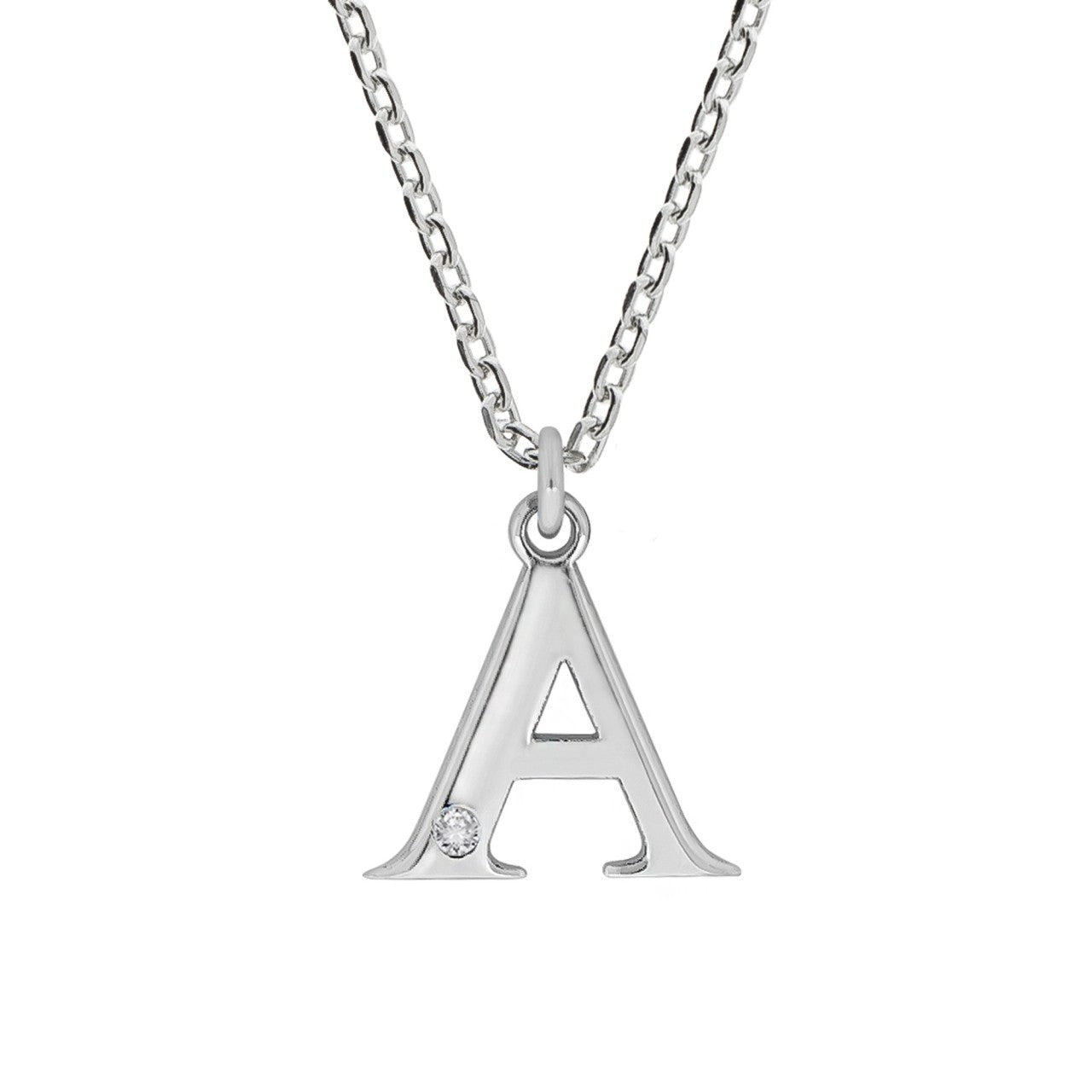 Echtschmuck Anhänger mit Kette Damen 925er Sterling Silber Diamant 0