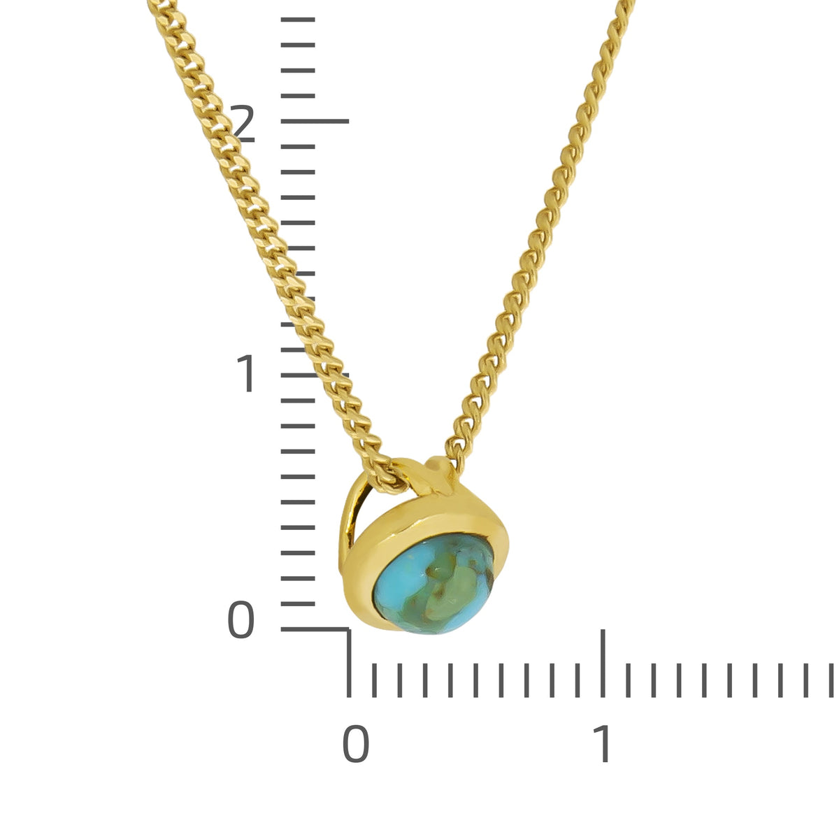 Set Anhänger, Kette + Ohrhänger Flachpanzerkette 925/- Sterling Silber vergoldet 45,0cm Türkis rek.