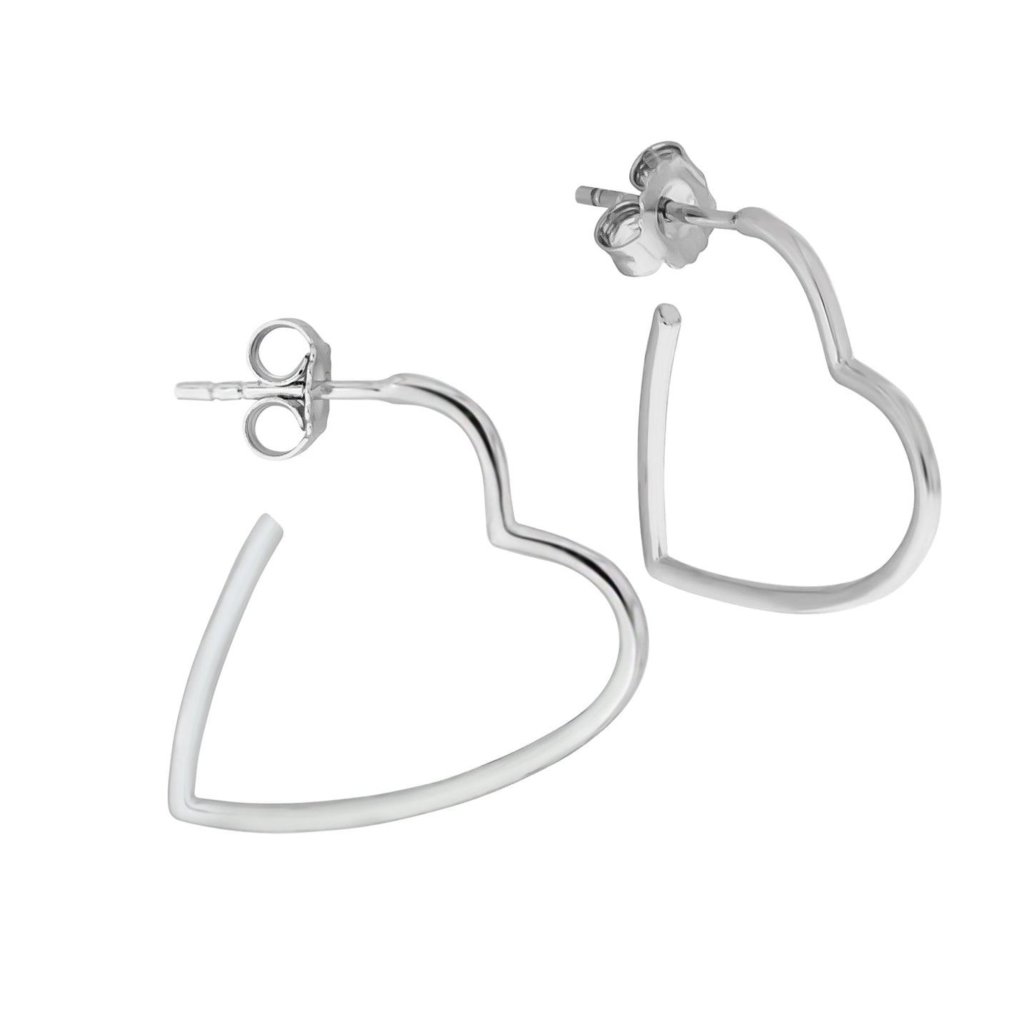 Steck Creolen 925/- Sterling Silber rhodiniert 2,5cm ohne