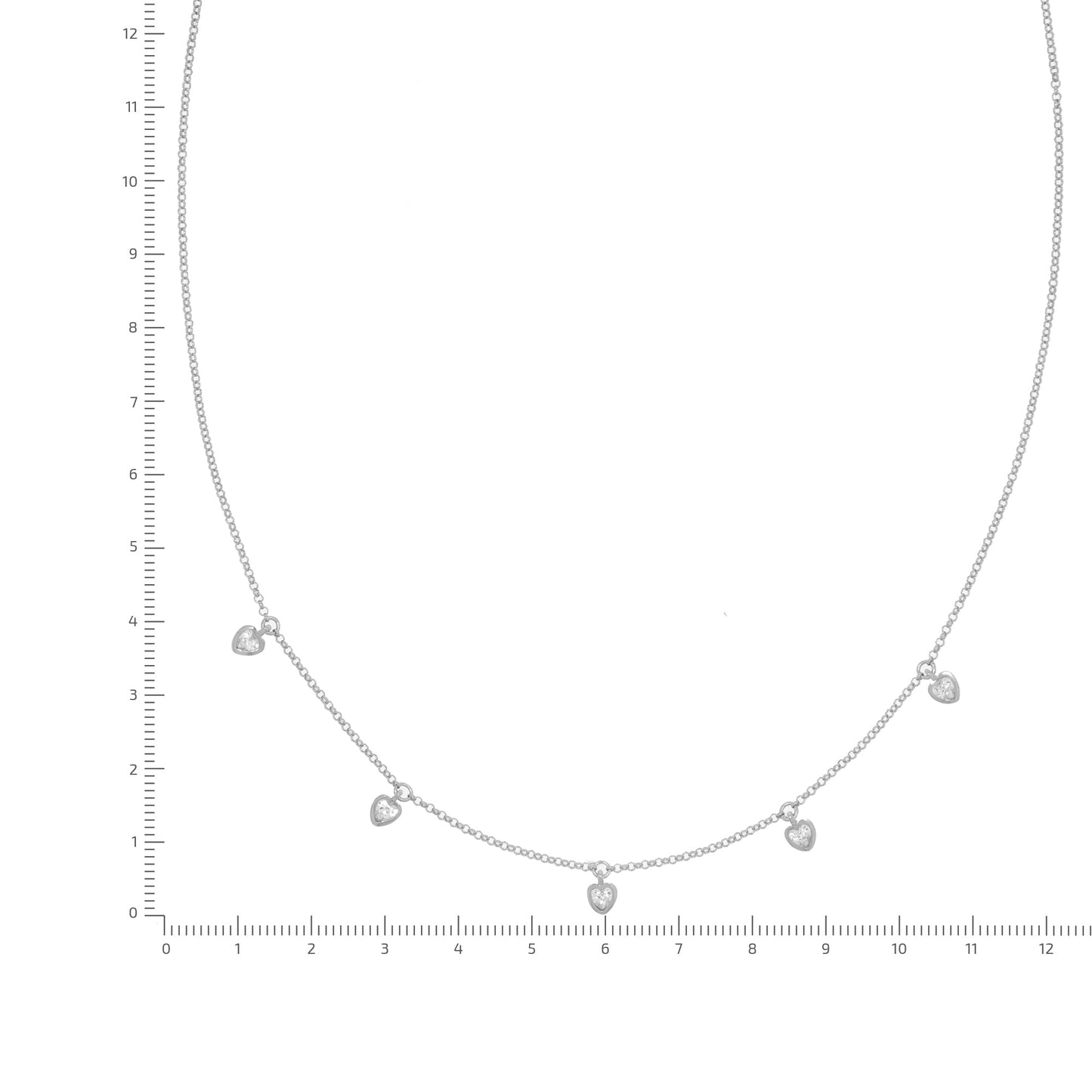 Halskette Ankerkette 925/- Sterling Silber rhodiniert 45cm Zirkonia