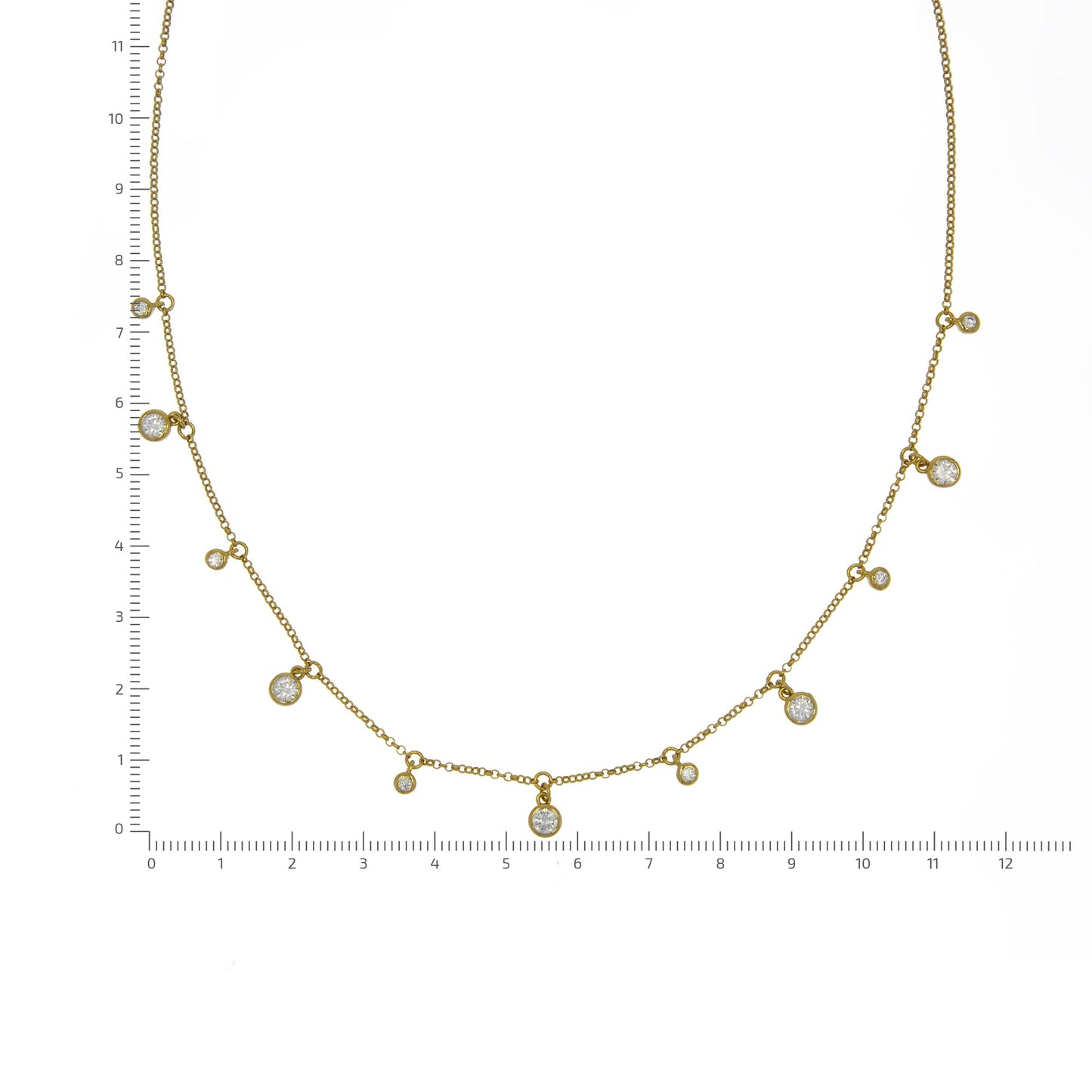 Halskette Ankerkette 925/- Sterling Silber vergoldet 45,0cm Zirkonia
