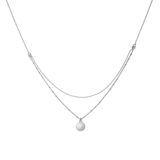 Zeeme Silver - Damen-Halskette aus 925 Sterling Silber 38+5cm lang
