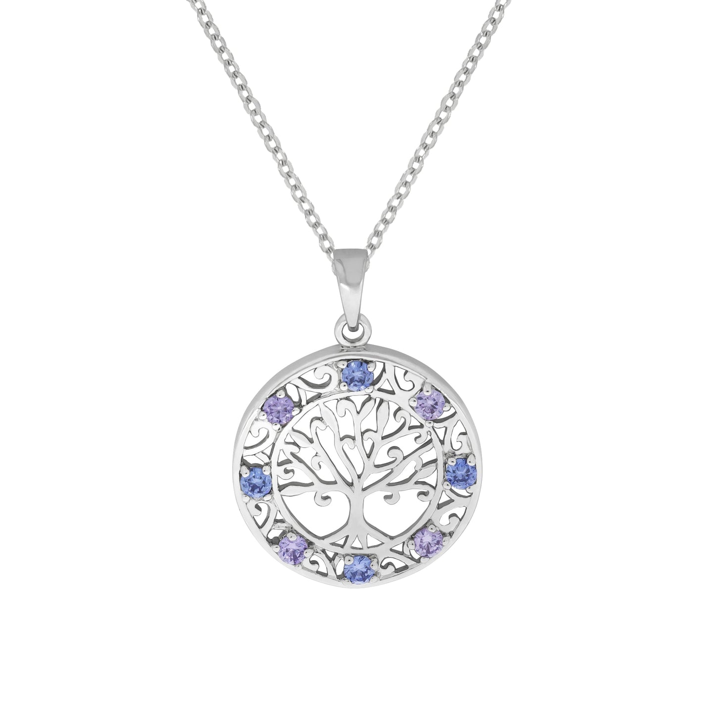 Halskette Ankerkette 925/- Sterling Silber rhodiniert 45,0cm Zirkonia