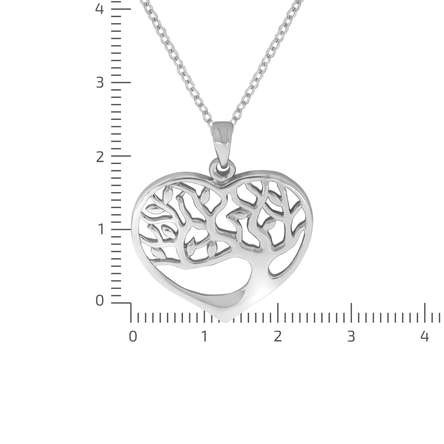 Halskette Ankerkette 925/- Sterling Silber rhodiniert 45,0cm ohne