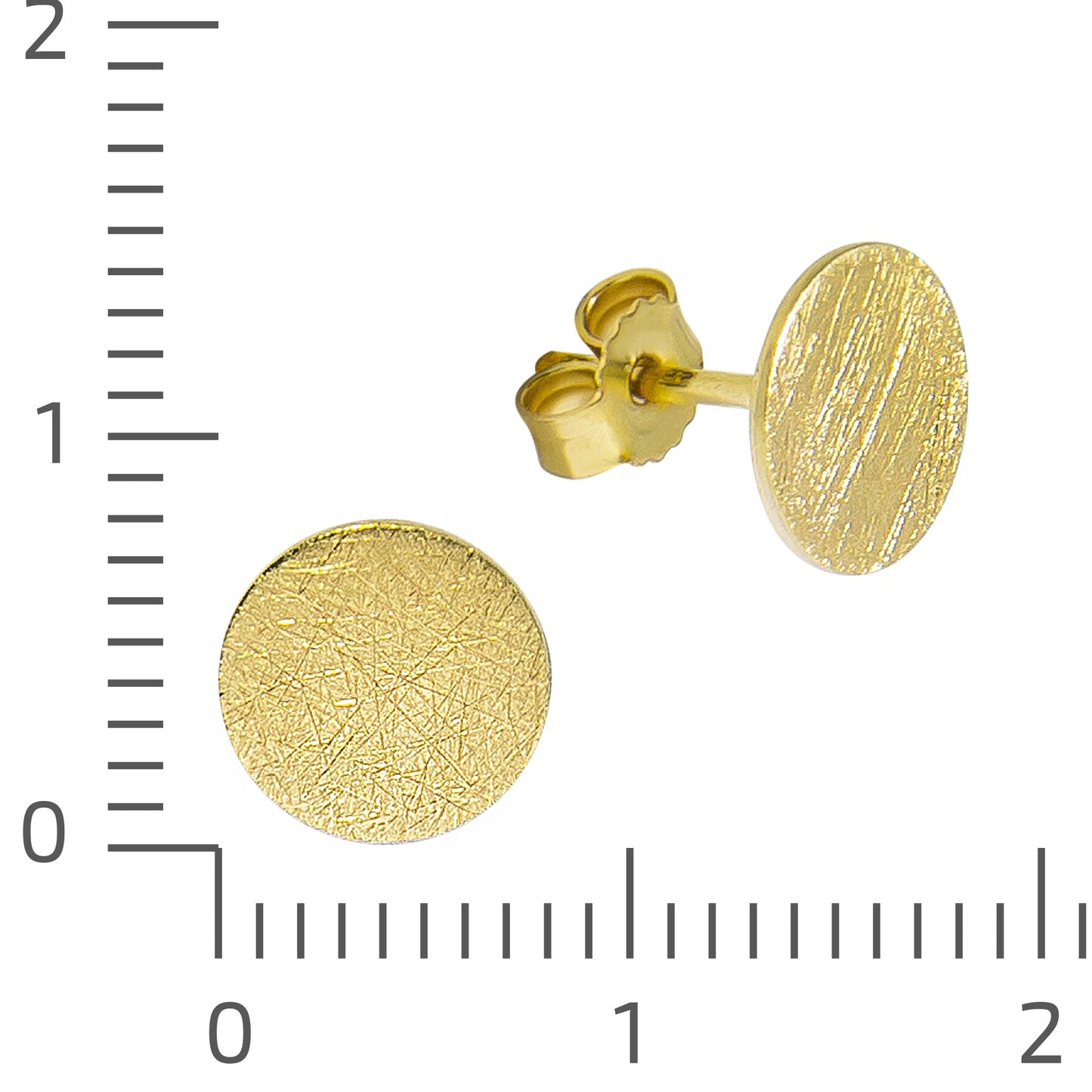 Ohrringe 375/- Gold 0,8cm ohne