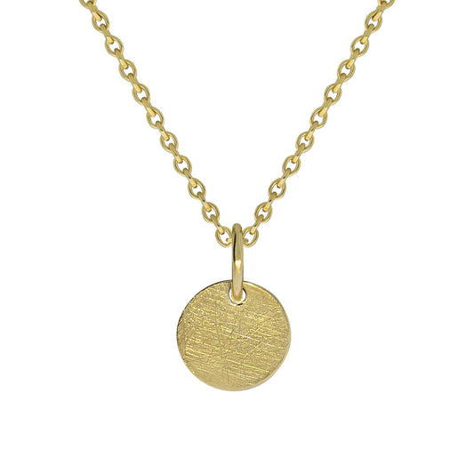 Celesta Gold - Collier 375/- Gelbgold eismattiert