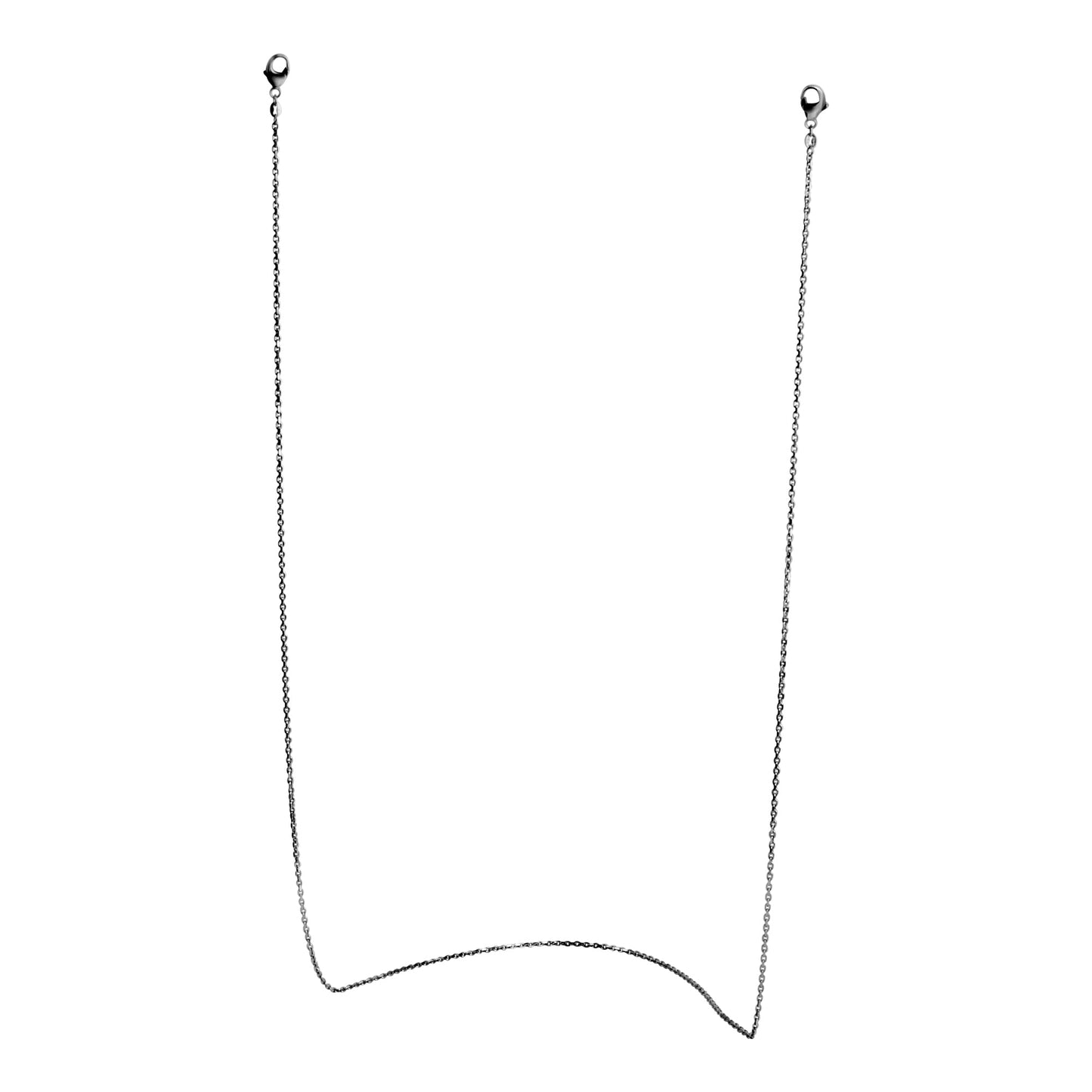 Brillenkette Maskenkette Ankerkette 925/- Sterling Silber rhodiniert 50cm