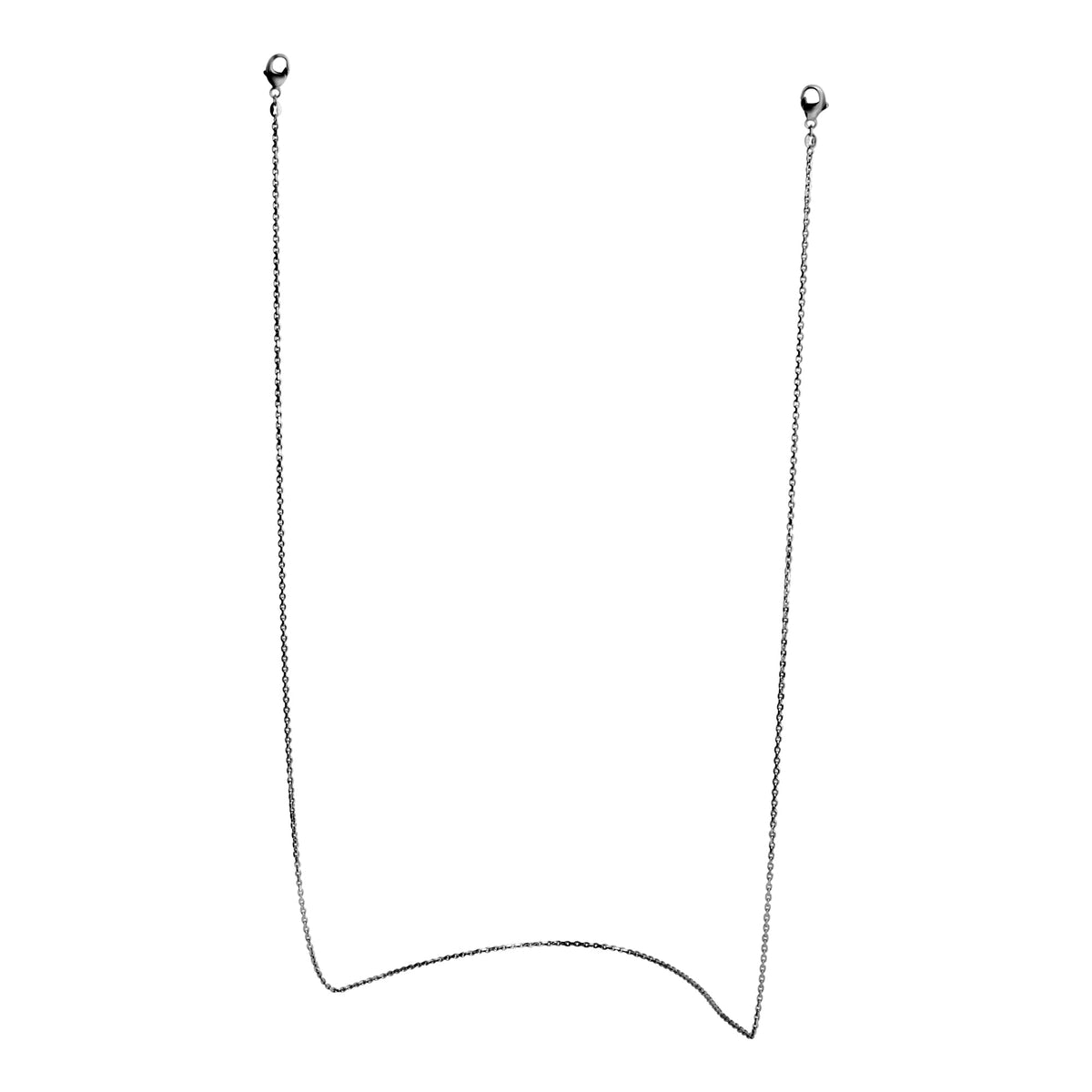 Brillenkette Maskenkette Ankerkette 925/- Sterling Silber rhodiniert 70cm