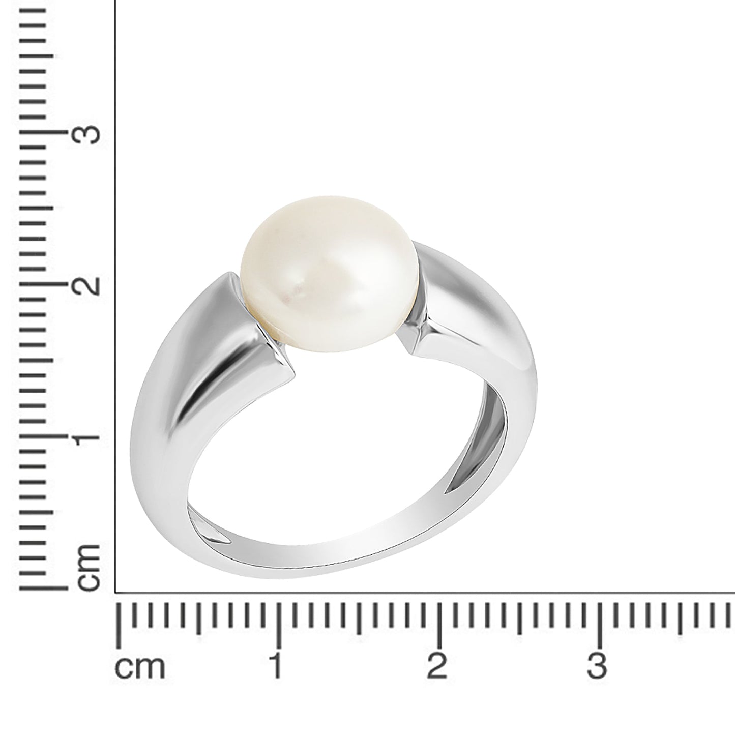 Ring 925/- Sterling Silber rhodiniert ohne