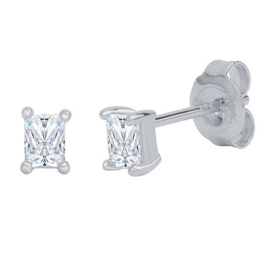 Ohrringe Silber 925 rhodiniert Zirkonia