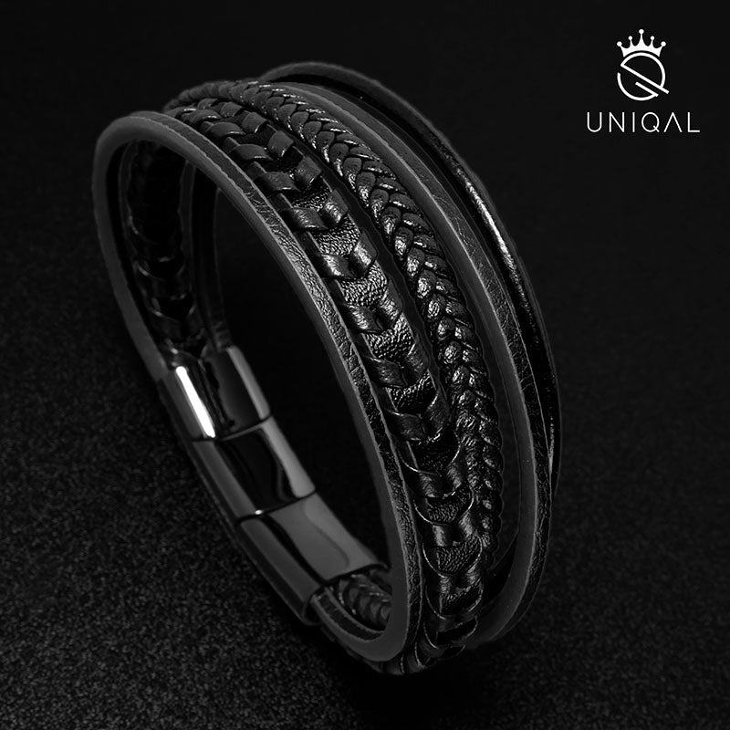 Lederarmband Herren ARMARA BLACK