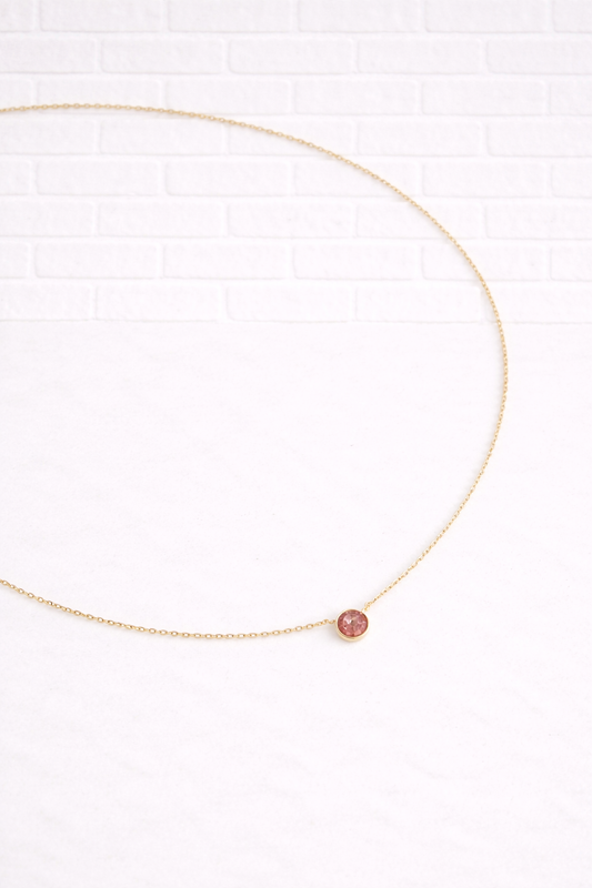 Edelstahl-Halskette mit Swarovski®-Kristallen- GENTLE SPRING