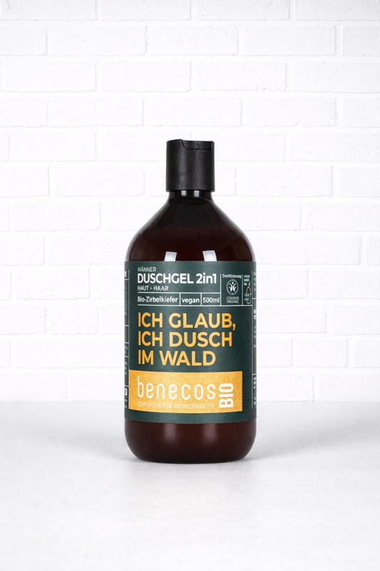 ICH GLAUB, ICH DUSCH IM WALD Benecos- Bio Duschgel 2in1 mit BIO-Zirbelkiefer