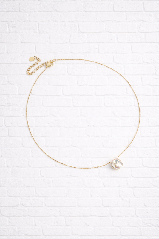 Halskette mit  Swarovski® Kristallen- Champagner - DELIGHT SPRING