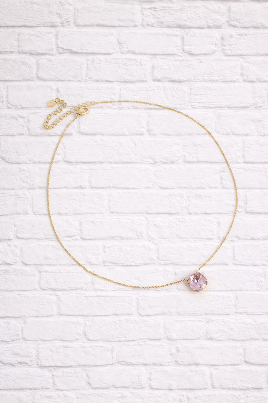 Halskette mit  Swarovski® Kristallen- Rosé DELIGHT SPRING