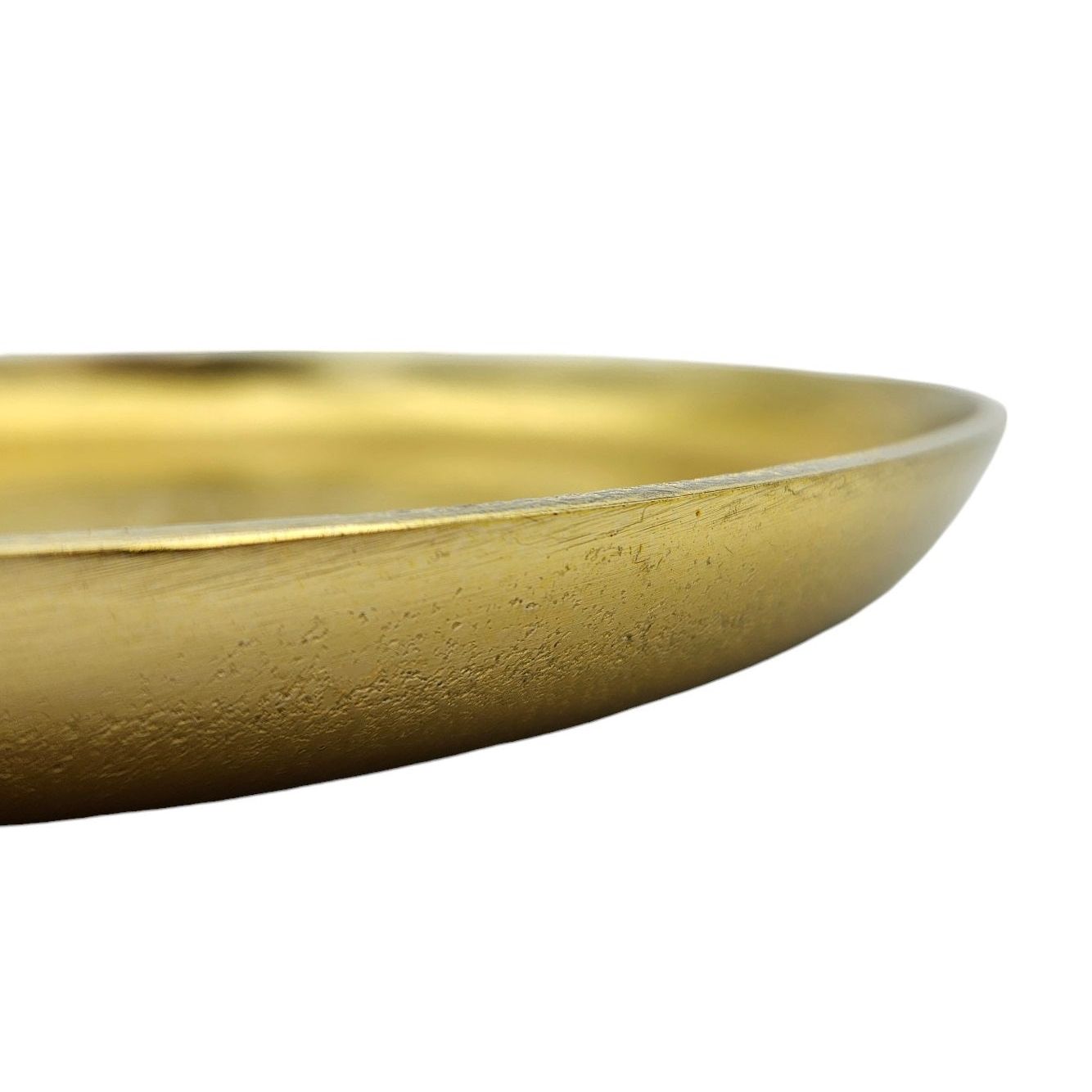 Dekoteller Gold Metall Teller Schale Dekotablett Kerzenteller Dekoschale Ø20cm