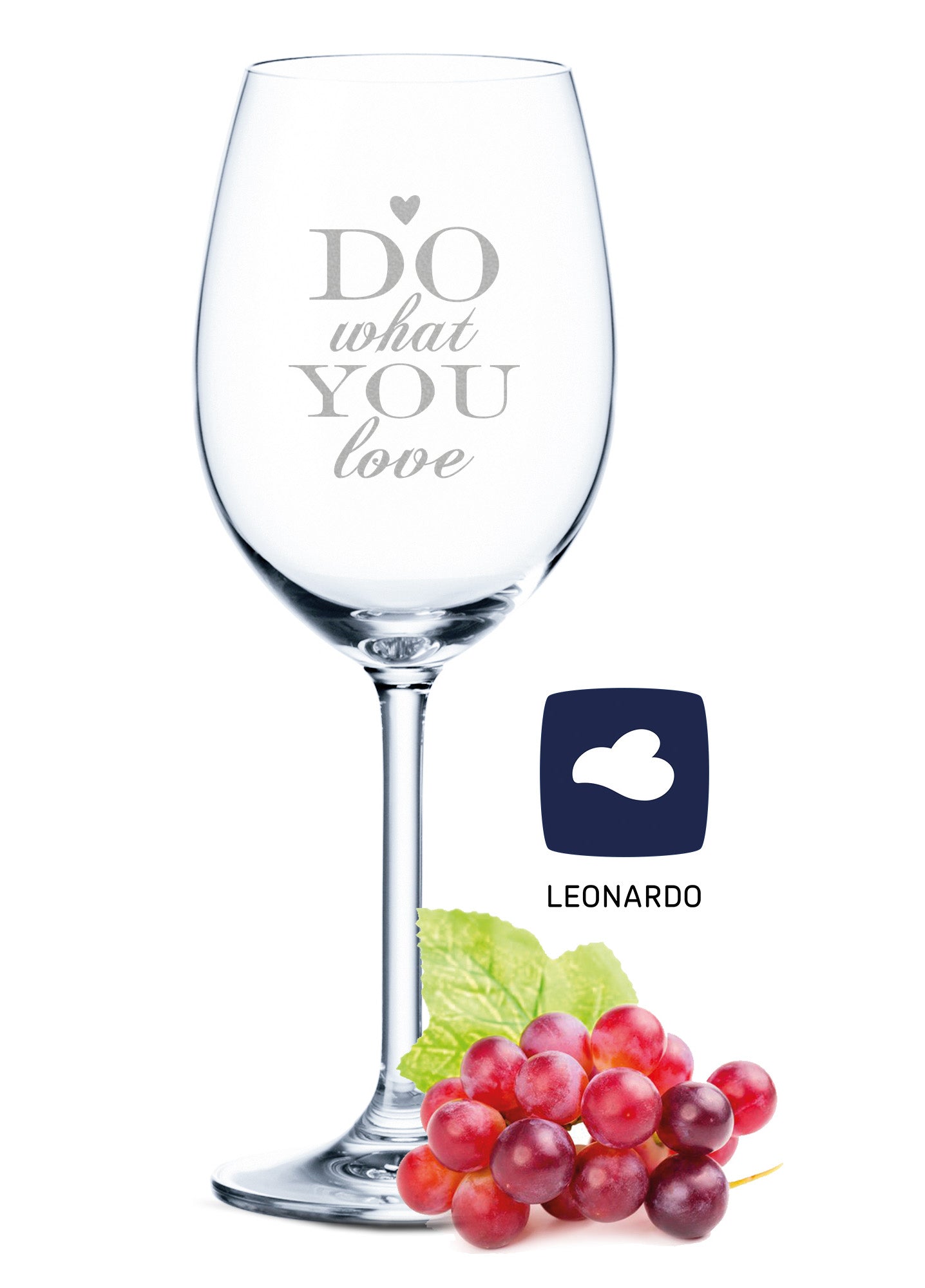 Leonardo Weinglas mit Gravur "Do what You Love"