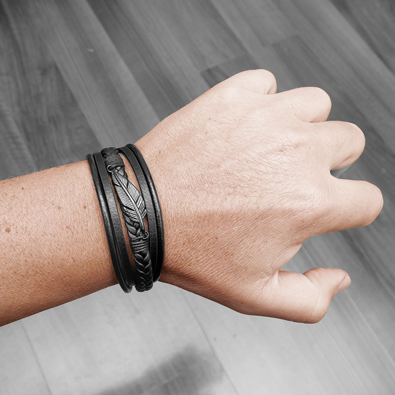 ARMBAND BLACK FEATHER