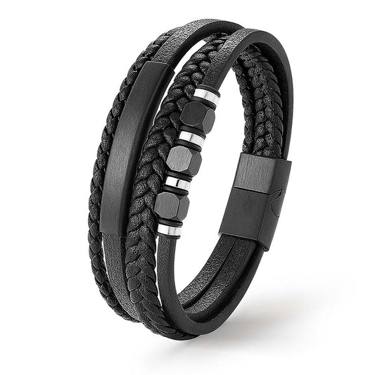 Lederarmband Herren BLACK ECLIPSE