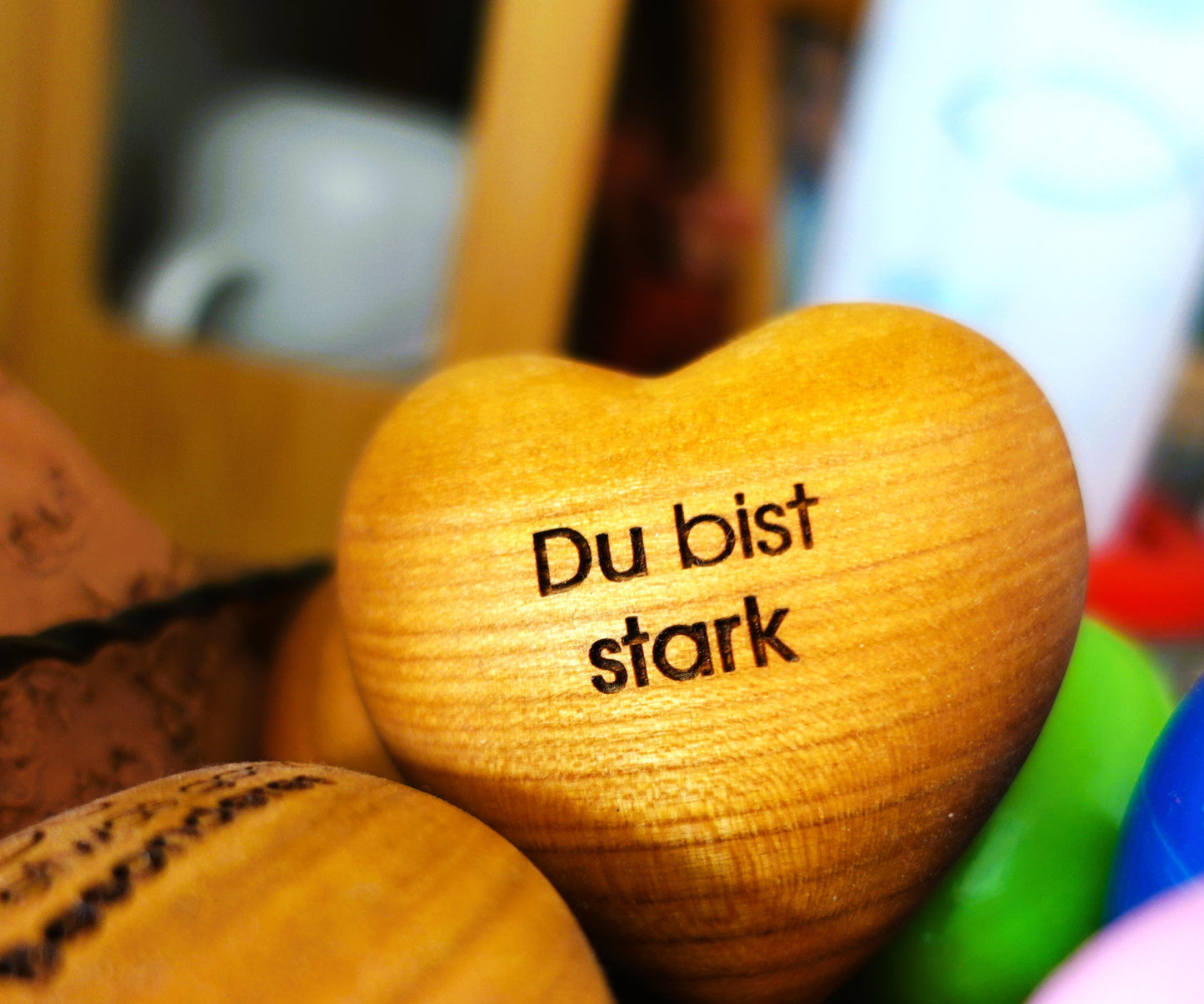 Thankgoods Holzherz Du bist stark