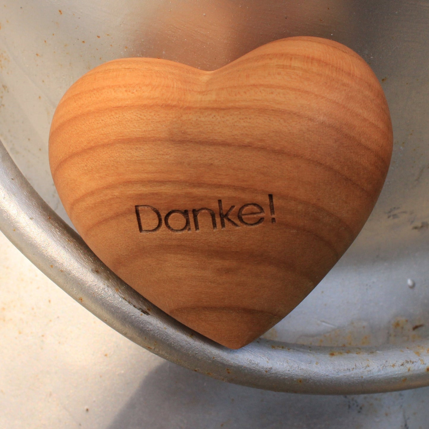Thankgoods Holzherz Danke