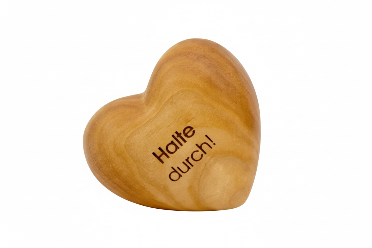 Thankgoods Holzherz Halte durch