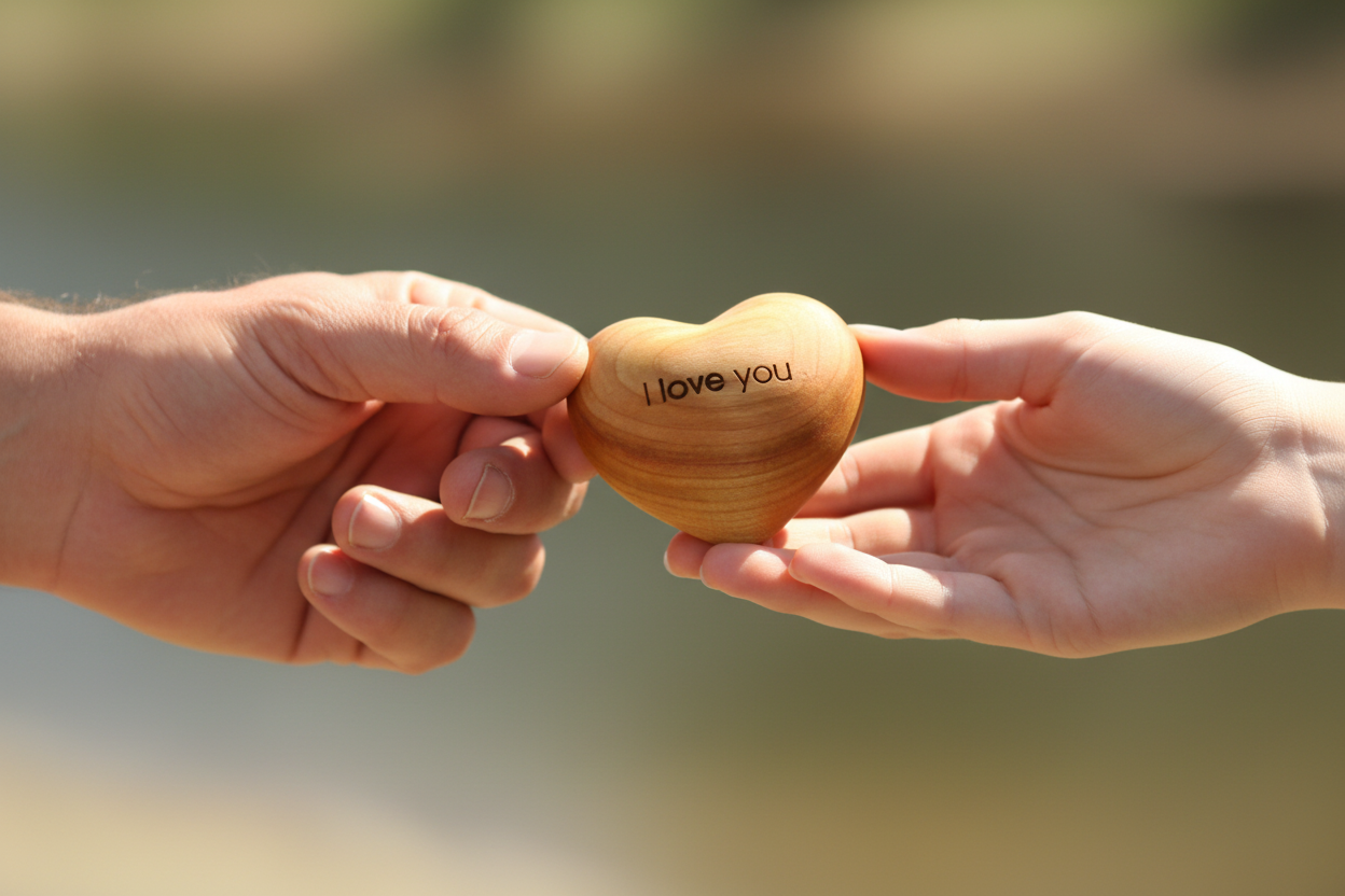 Thankgoods Holzherz I love you