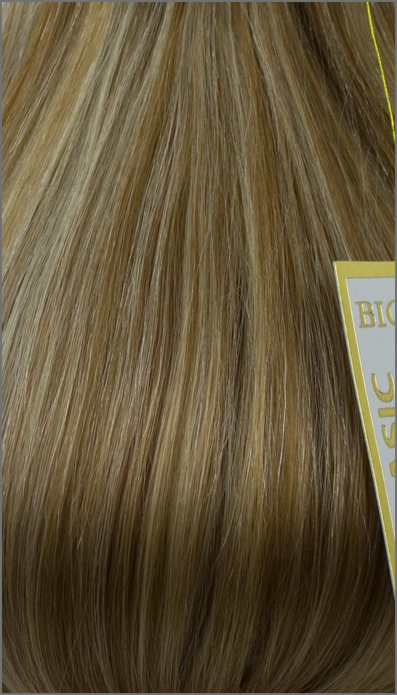 Clip-in Haar Extensions mit Echthaar, #27/613, Honigbraun / Platinblond, 40 50 60+cm, BASIC, BIONORA