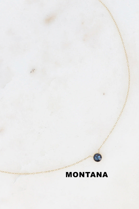 Edelstahl-Halskette mit Swarovski®-Kristallen - VERDANT WINTER