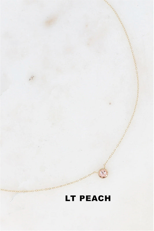 Edelstahl-Halskette mit Swarovski®-Kristallen- DELIGHT SPRING